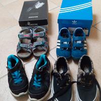 4 paia di scarpe n°28 Adidas,Nike,Vans,Geox
