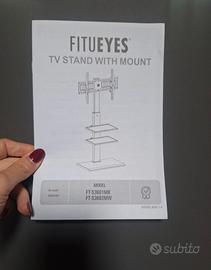 Fitueyes Supporto TV da Terra per 32-75 pollici