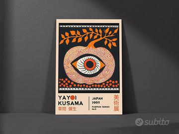 Yayoi Kusama Pumpkin Series No.5 Decorazione Casa