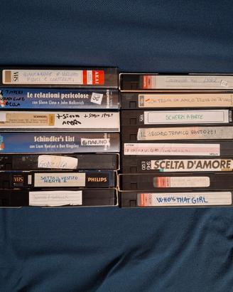 lotto 15 vhs registrate da tv