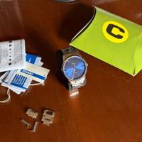 Orologio uomo Casio 1303pd colore silver cassa blu