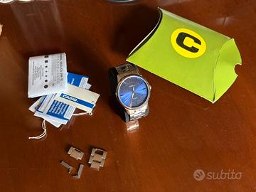 Orologio uomo Casio 1303pd colore silver cassa blu