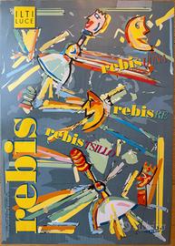 Poster vintage NESPOLO UGO REBIS ILTI LUCE