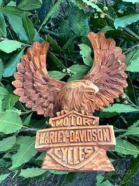 Harley Davidson Scultura in legno