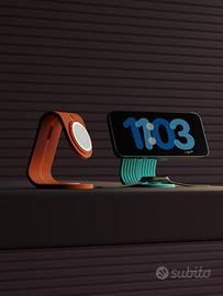 base ricarica iphone e apple watch stampato in 3d
