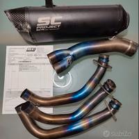 sc project  per street triple 765 scarico completo