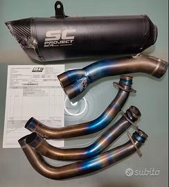 sc project  per street triple 765 scarico completo