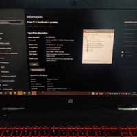 Notebook HP OMEN 15-ax208nl GTX 1050Ti i7-7700HQ