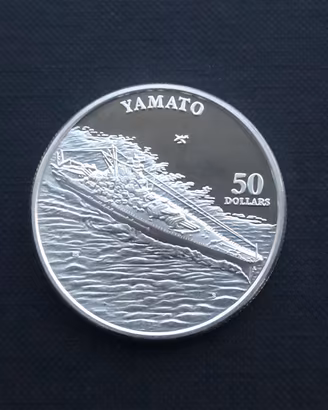 ARGENTO 999 _ 50 dollars Yamato MARSHALL oncia 1OZ