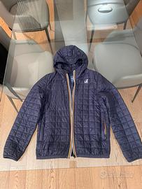 piumino 100g k-way trapuntato blu 12 anni