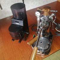 Macchinetta da caffè "Pavoni" con macinino