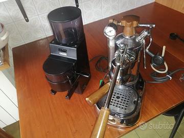 Macchinetta da caffè "Pavoni" con macinino