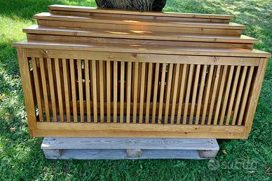 Copriradiatori con panca e angoliera smontabili