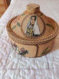 Biscottiera in sughero sardo
