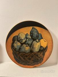 Piatto decorativo in ceramica
