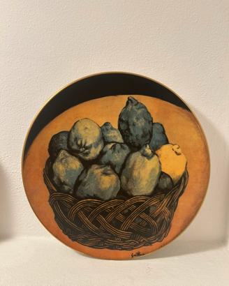 Piatto decorativo in ceramica