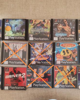 Lotto 10 videogiochi PS1 PlayStation Pal Ita Multi
