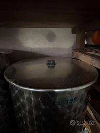 Botte in acciaio vino lt 150
