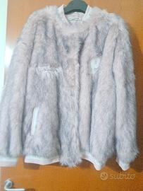 Giacca college pelliccia sintetica