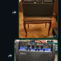 cassa per chitarra e lettore cassette con amplific