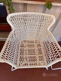 due sedie Ikea da esterno 