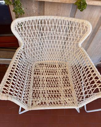 due sedie Ikea da esterno 