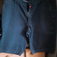 pantaloncini cotone blu