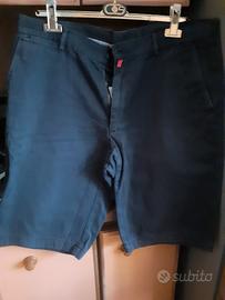 pantaloncini cotone blu