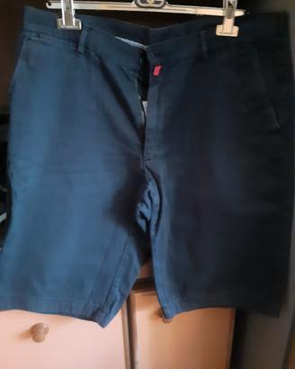 pantaloncini cotone blu