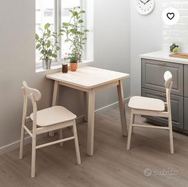 Tavolo tavolino ikea NORRÅKER betulla casa esterno