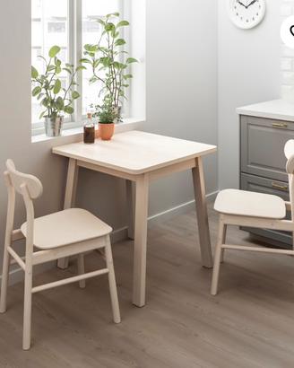 Tavolo tavolino ikea NORRÅKER betulla casa esterno