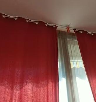 Tende arancioni oscuranti 145 x 300 cm piu bastone