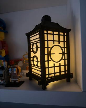 LANTERNA GIAPPONESE LED EFFETTO CANDELA