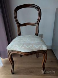 SEDIA IN LEGNO RESTAURATA