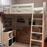 Letto soppalco una piazza e mezza