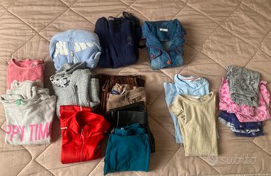 LOtto 16 vestiti bambina 7/8 anni