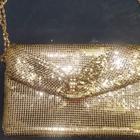 POCHETTE DA CERIMONIA IN RETE DORATA