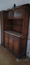 Credenza legno e marmo