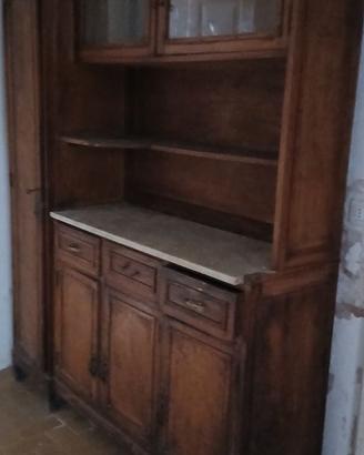 Credenza legno e marmo