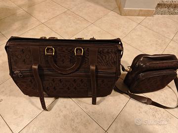 Valigia e borsello Ferrari vintage