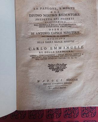 1802 passione e morte del divino nostro redentore