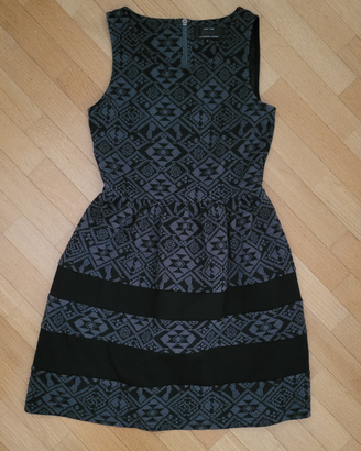 Abito corto grigio/nero Only S