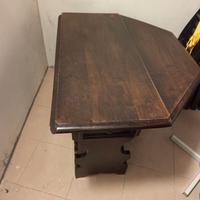 Tavolo ottagonale a ribalta in legno