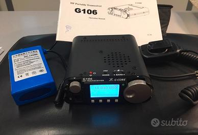 Radio XIEGU G106 HF QRP + batteria e borsa