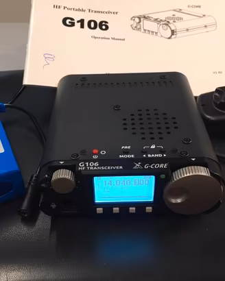 Radio XIEGU G106 HF QRP + batteria e borsa
