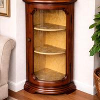 Mobiletto angolare - fatto a mano - con vetrina