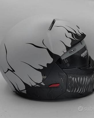 Casco HJC i20 Scraw bianco MC10SF TG. S