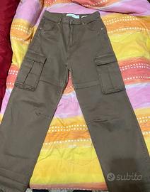 Pantaloni cargo baggy relaxed marroni tg.36 bershk