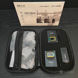 Balilla Microfono Lavalier Wireless 2TX+1RX