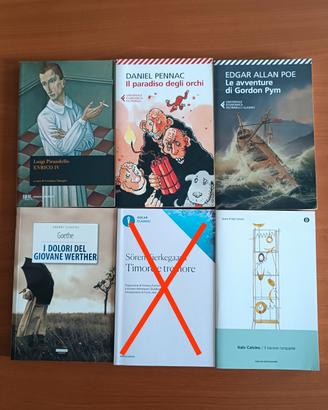 Lotto 5 libri letteratura classica